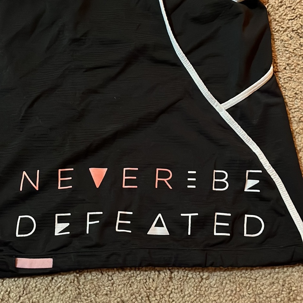 Never Be Defeated Racerback Tank - Picture 3 of 3